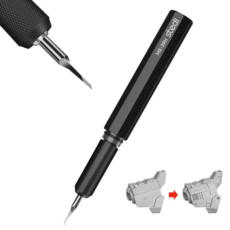 ستيدي stedi Model Scriber Tungsten Steel Blades 0.2 مم للنمذجة هواية RG مقياس نموذج Gundam نموذج عدة لخط الكتابة خط لوحة محفورة الراتنج الأسود - Image 1